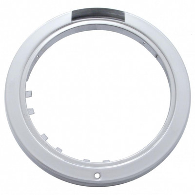 Stainless Steel Bullet Classic Headlight H4 With White LED & Dual Mode LED Signal-Clear Lens