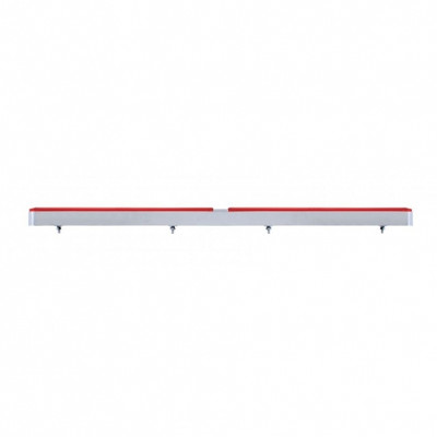 Dual 24 LED Dual Function 12" GloLight Bar With Bezel - Red LED/Red Lens