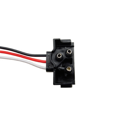 100 Count 3-Prong Male Right Angle Bullet Plugs Wire Harness Roll - 100' W/12" Lead Between Plugs