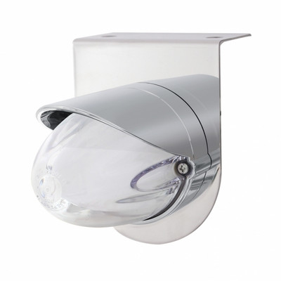 SS Bracket With 9 LED Dual Function GloLight Watermelon Grakon 1000 Light & Visor -Amber LED/ Clear Lens