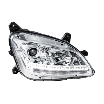 Chrome Projection Headlight With LED Sequential Turn and DRL For 2012-2021 Peterbilt 579- Passenger