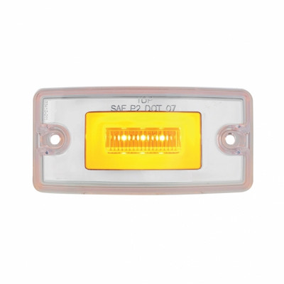 11 LED Cab GloLight For Freightliner Century (1996-2011) And Columbia (2001-2017) - Amber LED/Clear Lens