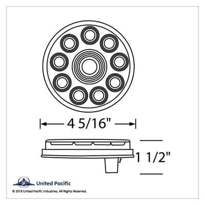 20 LED 4" Back-Up Light Kit - Competition Series