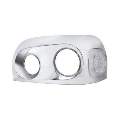 22 LED Turn Signal Light With Reflector For 1996-2010 Freightliner Century - Amber LED/Clear Lens