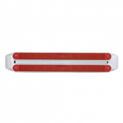 Dual 10 LED 9" Light Bars (Stop, Turn & Tail) - Red LED/Red Lens