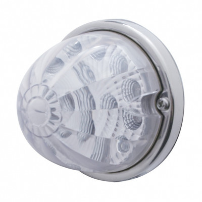 17 LED Reflector Watermelon Flush Mount Kit - Amber LED/Clear Lens