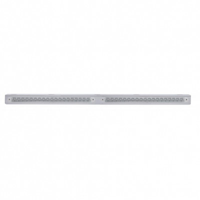 25-5/16" Stainless Light Bracket With Two 19 LED 12" Light Bars - Amber LED/Clear Lens