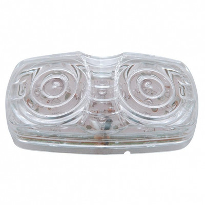 16 LED Rectangular Light (Clearance/Marker)- Amber LED/Clear Lens