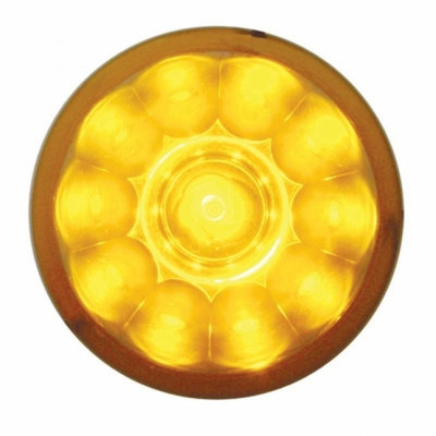 11 LED Watermelon Light - Amber LED/Amber Lens (Bulk)