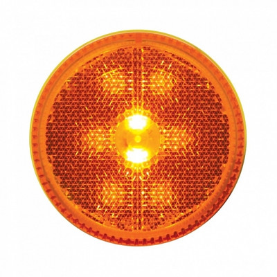 8 LED 2-1/2" Round Reflectorize Light Kit (Clearance/Marker) - Amber LED/Amber Lens 8 LED 2-1/2" Round Reflectorize Light Kit (Clearance/Marker) - Amber LED/Amber Lens