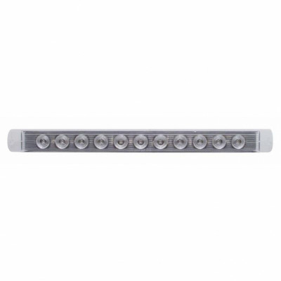 11 LED 17" Turn Signal Light Bar - Amber LED/Clear Lens (Bulk)