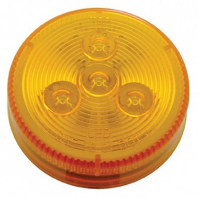 4 LED 2-1/2" Round Low Profile Light Kit (Clearance/Marker) - Amber LED/Amber Lens