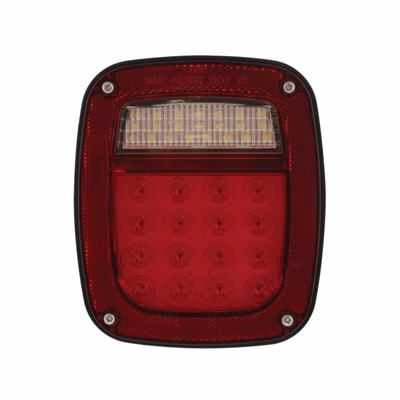 LED Universal Combination Tail Light With License Light & Side Marker (Bulk)