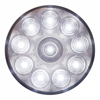 10 LED 4 "Auxiliary/Utility Light - White LED/Clear Lens