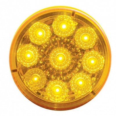9 LED 2" Round Reflector Light Kit (Clearance/Marker) - Amber LED/Amber Lens 9 LED 2" Round Reflector Light Kit (Clearance/Marker) - Amber LED/Amber Lens