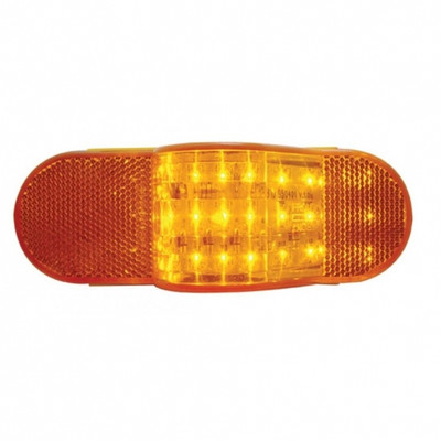18 LED Mid-Trailer Turn Signal Light - Amber LED/Amber Lens