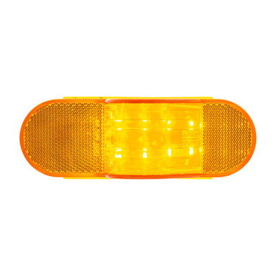 8 LED Mid-Trailer Turn Signal Light - Amber LED/Amber Lens (Bulk)