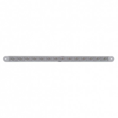 14 LED 12" Light Bar (Stop, Turn & Tail) - Red LED/Clear Lens