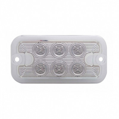 6 LED Dual Function Light - Amber LED/Clear Lens