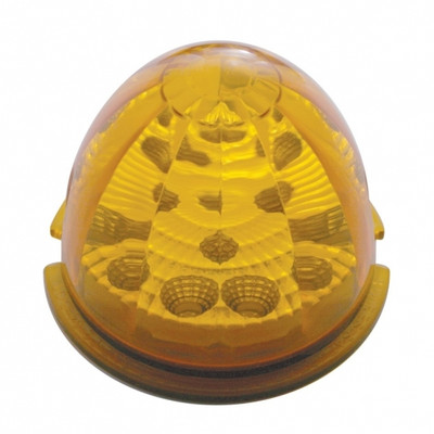 17 LED Reflector Watermelon Maze Cab Light - Amber LED/Amber Lens