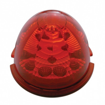17 LED Reflector Watermelon Maze Cab Light - Red LED/Red Lens (Bulk)
