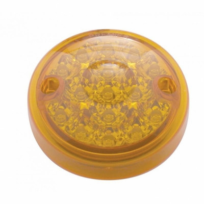 15 LED 3" Reflector Single Face Light Only - Amber LED/Amber Lens (Bulk)