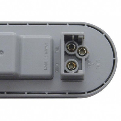 19 LED 6" Oval Reflector Turn Signal Light - Amber LED/Clear Lens