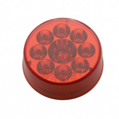 9 LED 2-1/2" Round Pure Reflector Light (Clearance/Marker) - Red LED/Red Lens 9 LED 2-1/2" Round Pure Reflector Light (Clearance/Marker) - Red LED/Red Lens