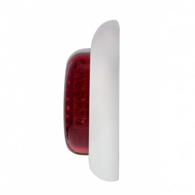 40 LED Vintage Oval Light (Stop, Turn & Tail) - Red LED/Red Lens