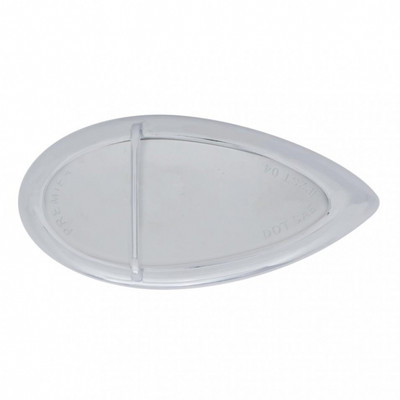 39 LED Flush Mount "Teardrop" Turn Signal Light - Amber LED/Chrome Lens