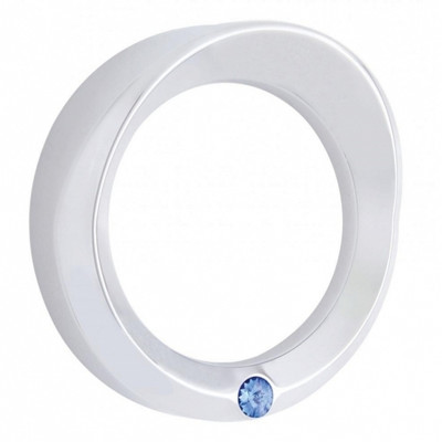 Signature Series Speed/Tachometer Gauge Bezel With Visor For Kenworth - Blue Crystal