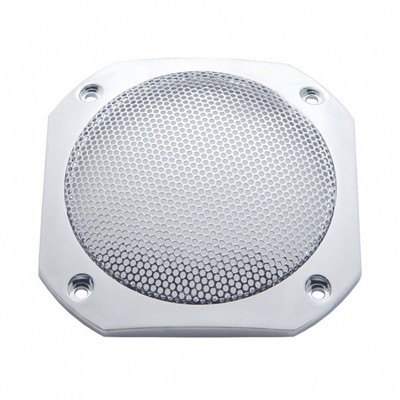 Chrome 4-1/2" Square Speaker Cover For Various International Models