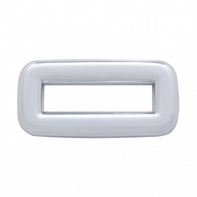 Chrome Plastic Toggle Switch Label Cover Without Visor For 2002+ Peterbilt (Card Of 6)