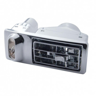 Chrome Plastic A/C Vent For 2002-2005 Kenworth W900/T800/T600- Driver