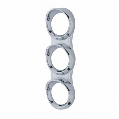 3 Gauge Cluster Cover With Visor For 2006+ Peterbilt - Vertical