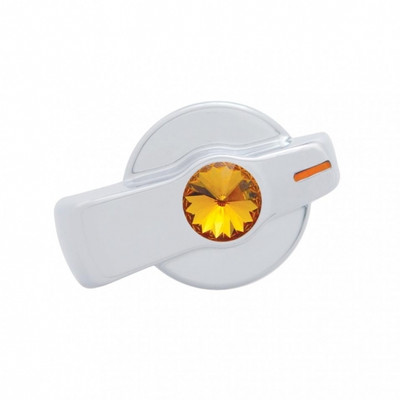 A/C Knob (Newer Model) With Amber Crystal For 2005-2010 Freightliner