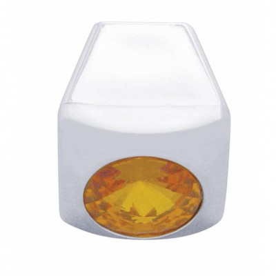 A/C Slider Control Knob With Amber Crystal For Freightliner (Card of 3)