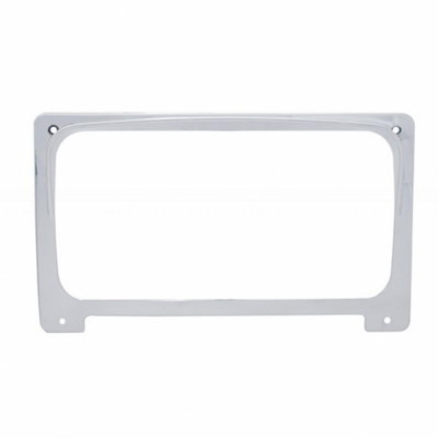 Chrome Plastic Center Gauge Cluster Bezel With Visor For 2001-2016 Freightliner Columbia