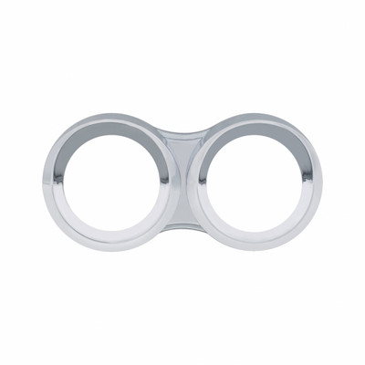 Small 2 Gauge Cluster Cover With Visor For 2008-2017 Freightliner Cascadia - Horizontal