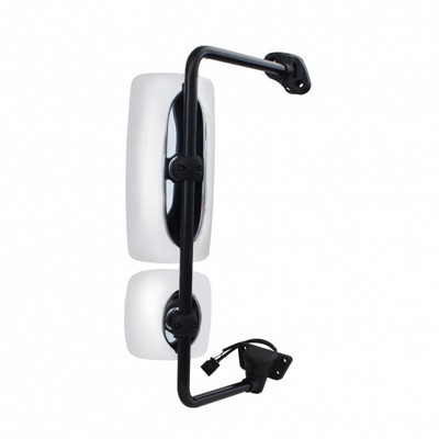 Chrome Mirror Assembly With Power Adjust & Heated For Freightliner M2 - Passenger