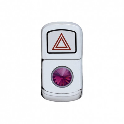 "Hazard" Rocker Switch Cover With Purple Diamond