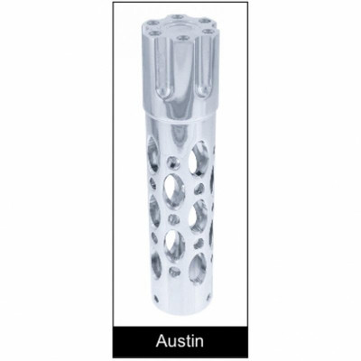 11" Chrome Air Horn Lever Set With "Austin" Grip