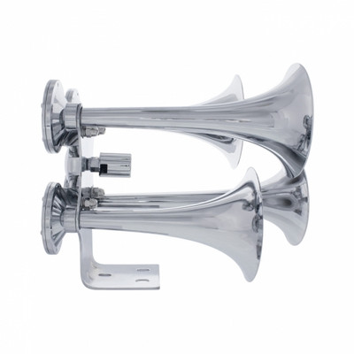 4 Trumpets "Competition Series" Air Powered Chrome Train Horn