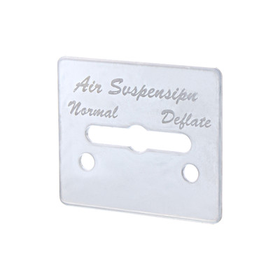 Stainless Steel Switch Plate For Peterbilt 359 - Air Suspension