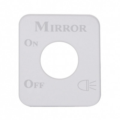 Kenworth Stainless Switch Plate - Mirror Light