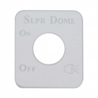 Kenworth Stainless Switch Plate - Sleeper Dome