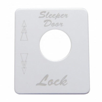 Peterbilt Stainless Switch Plate - Sleeper Lock