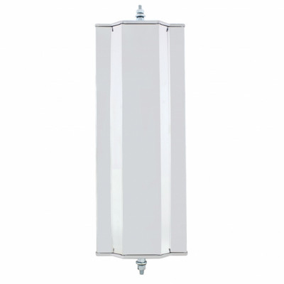 6" X 16" Stainless West Coast Mirror With Convex Lower Mirror - Non Heated