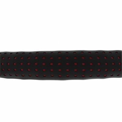 18" Perforated Leather Steering Wheel Cover - Red