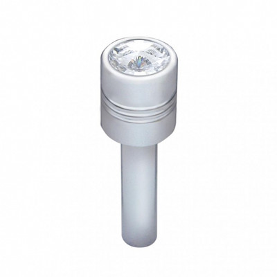 Chrome Door Lock Knob With 9/16" Clear Crystal (2 Pack)